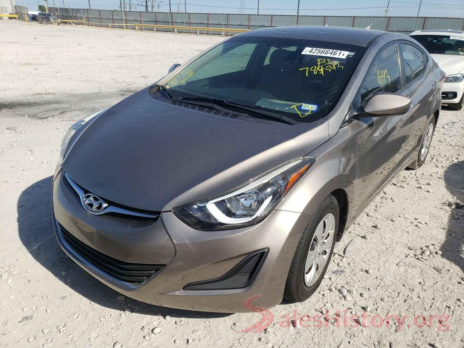 5NPDH4AE9GH784543 2016 HYUNDAI ELANTRA