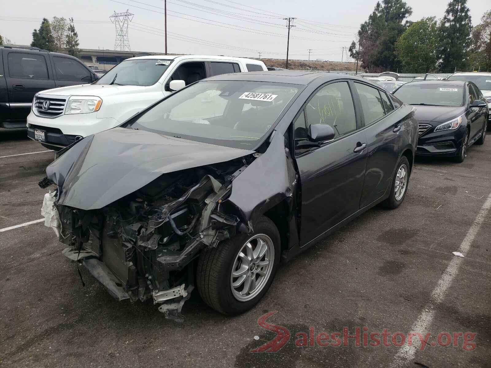 JTDKARFU7G3025443 2016 TOYOTA PRIUS