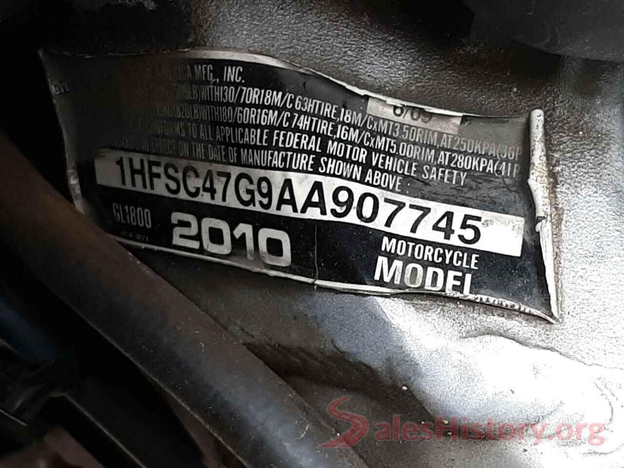 1HFSC47G9AA907745 2010 HONDA GL CYCLE