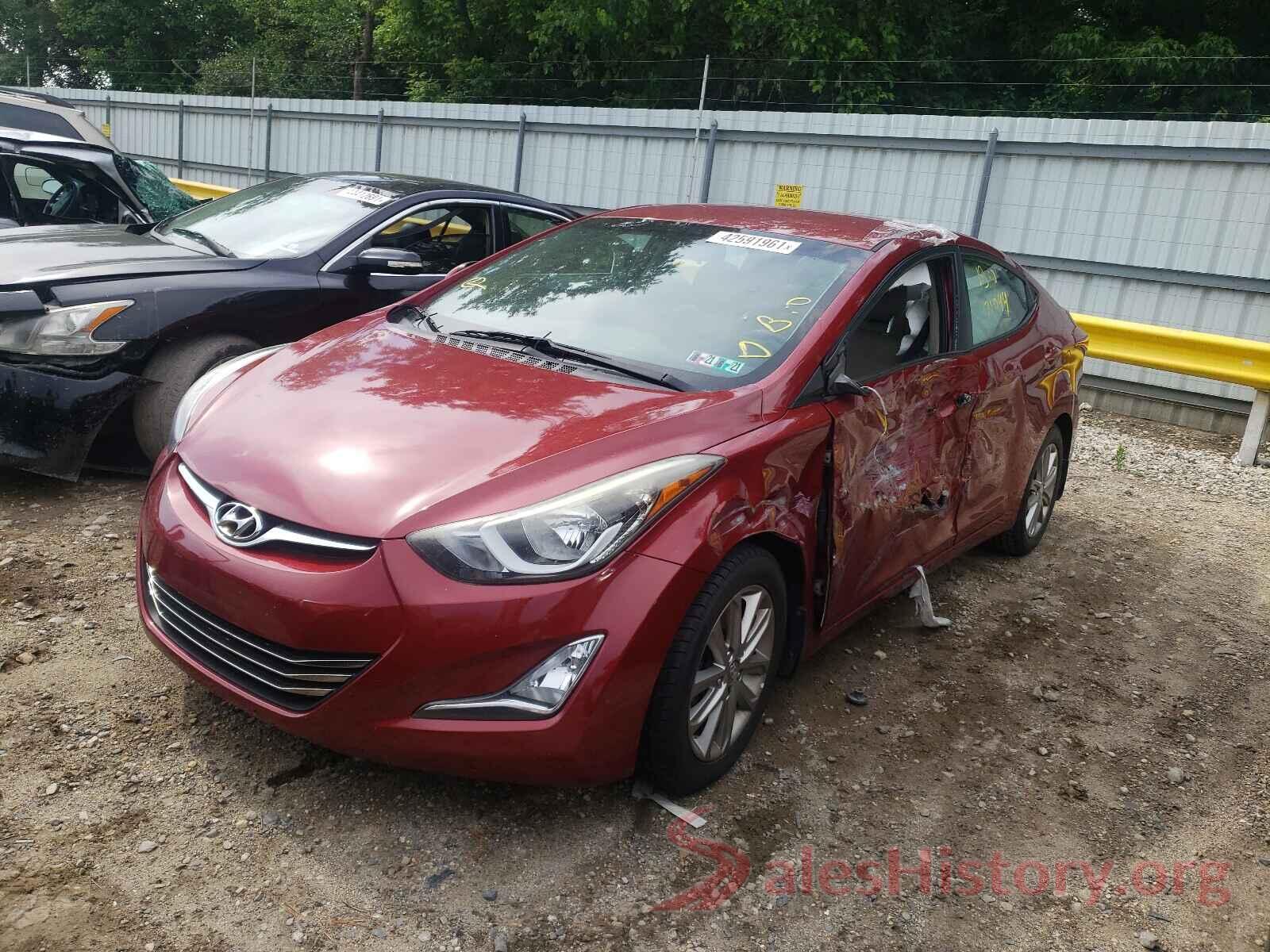 5NPDH4AE2GH655298 2016 HYUNDAI ELANTRA