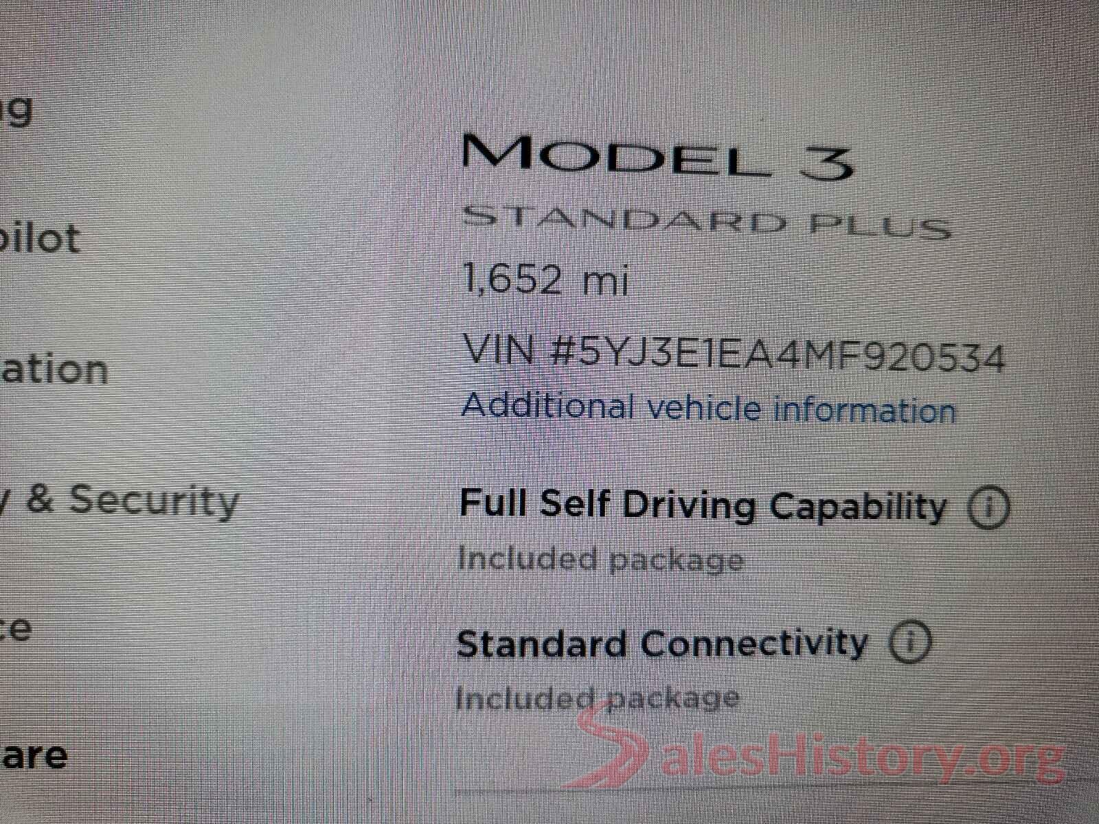 5YJ3E1EA4MF920534 2021 TESLA MODEL 3