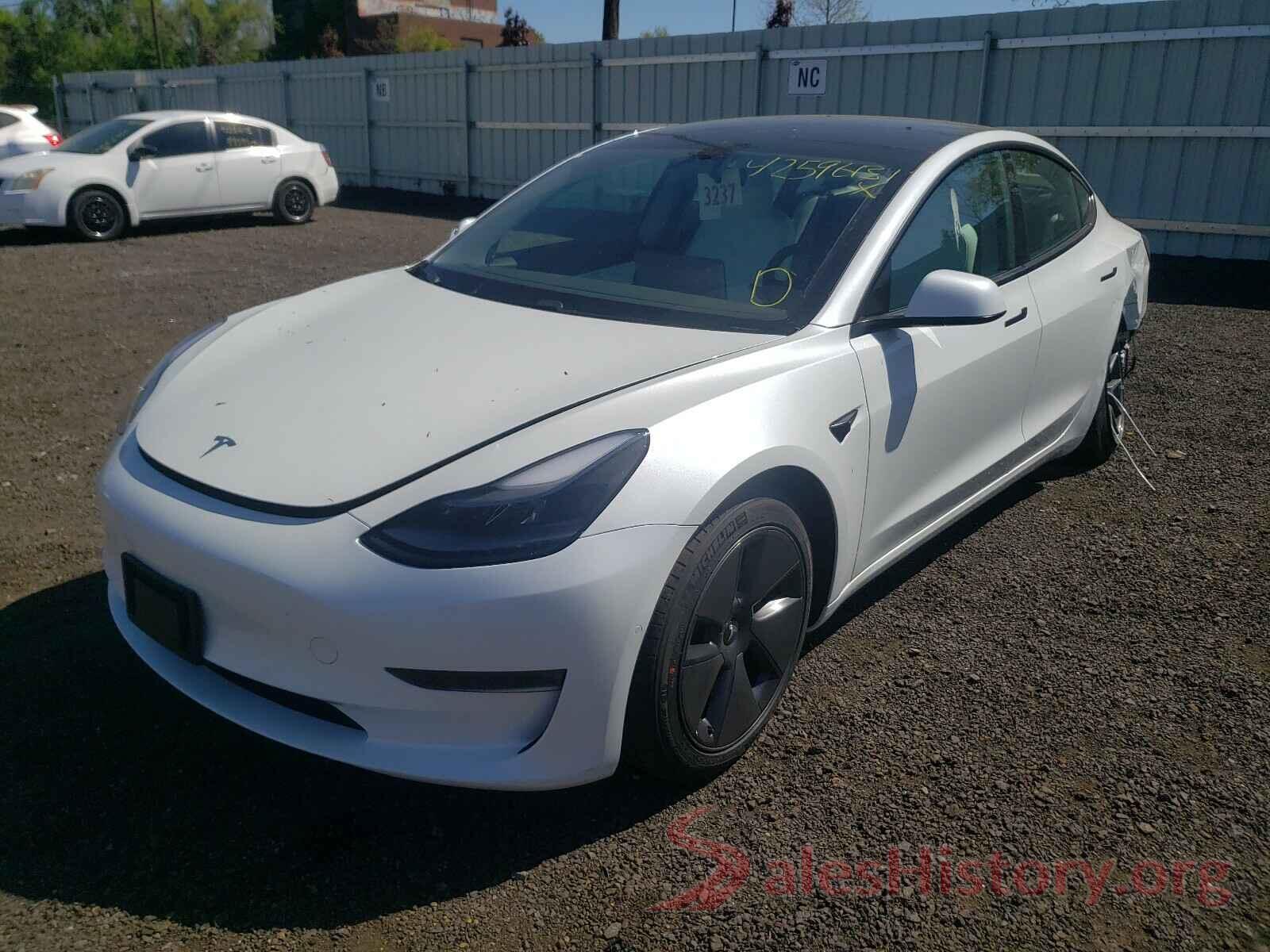 5YJ3E1EA4MF920534 2021 TESLA MODEL 3