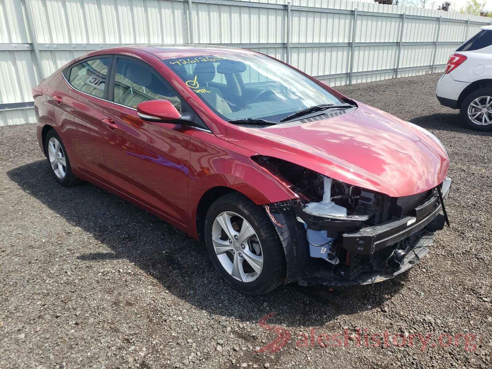 5NPDH4AE5GH733458 2016 HYUNDAI ELANTRA