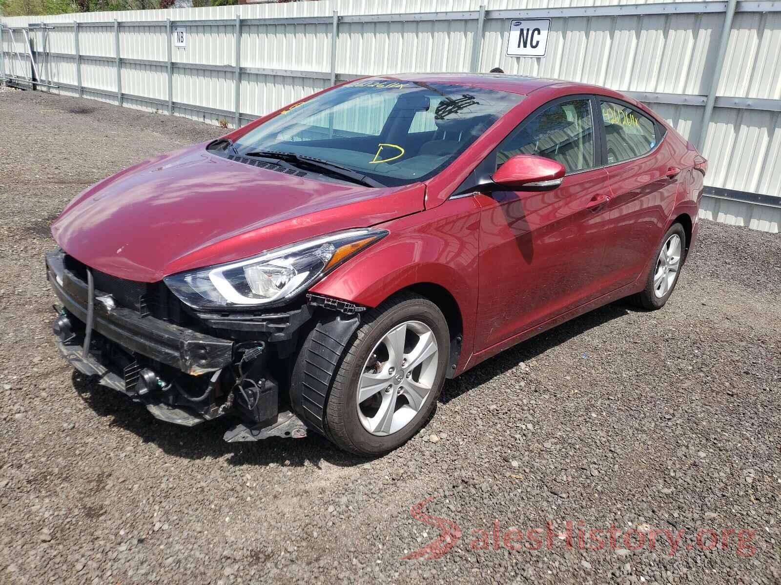 5NPDH4AE5GH733458 2016 HYUNDAI ELANTRA