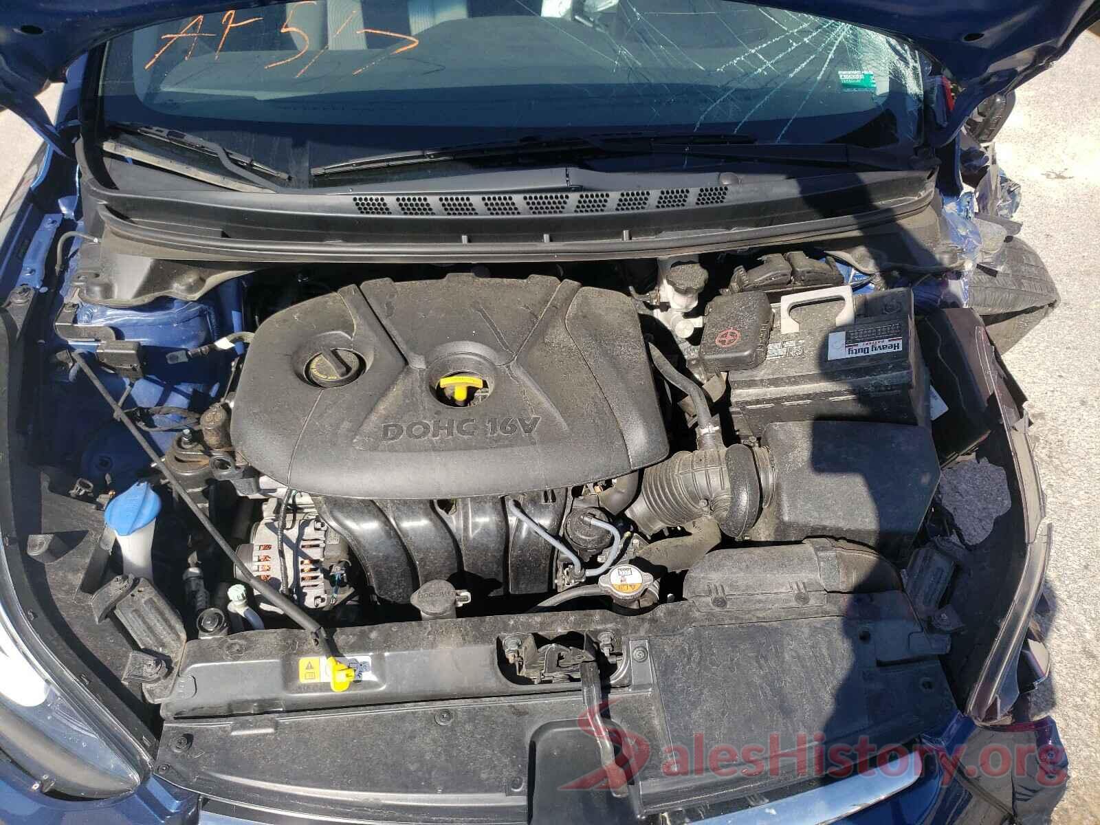 5NPDH4AE4GH763888 2016 HYUNDAI ELANTRA