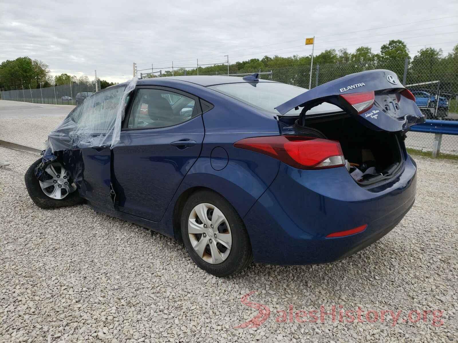 5NPDH4AE4GH763888 2016 HYUNDAI ELANTRA