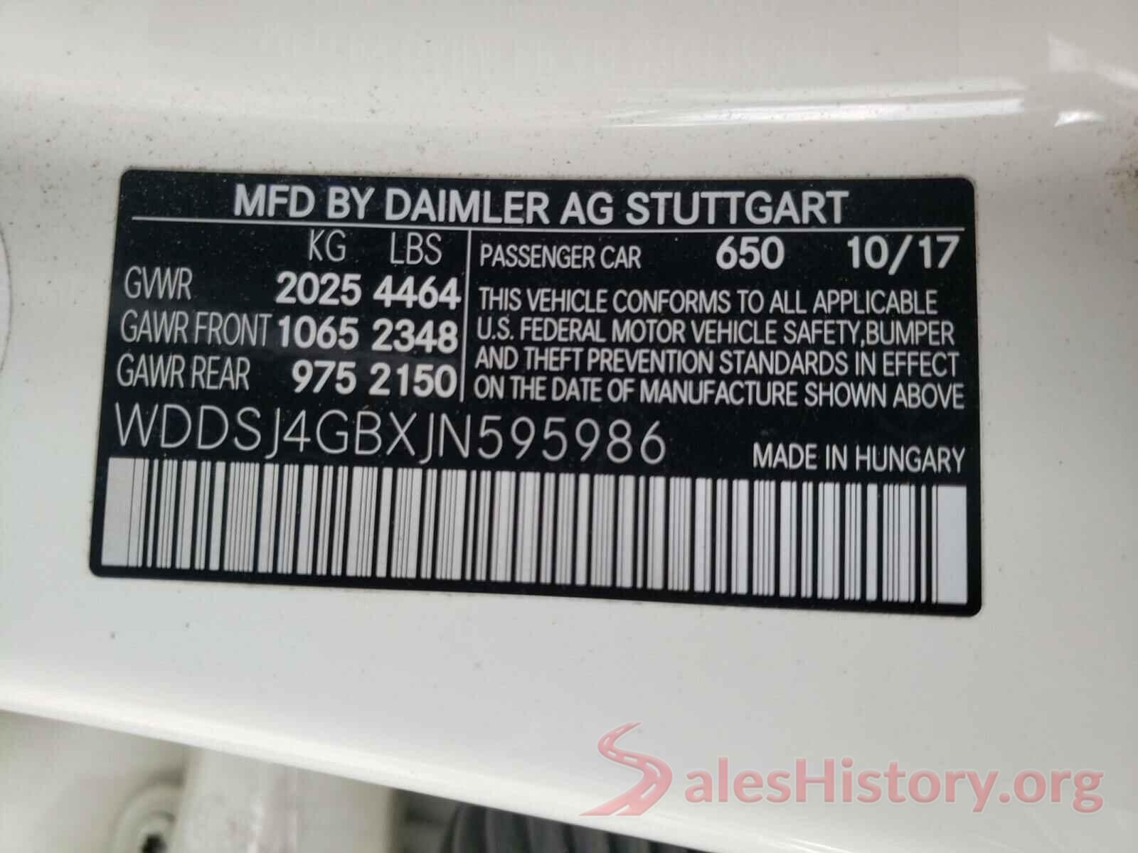 WDDSJ4GBXJN595986 2018 MERCEDES-BENZ C CLASS