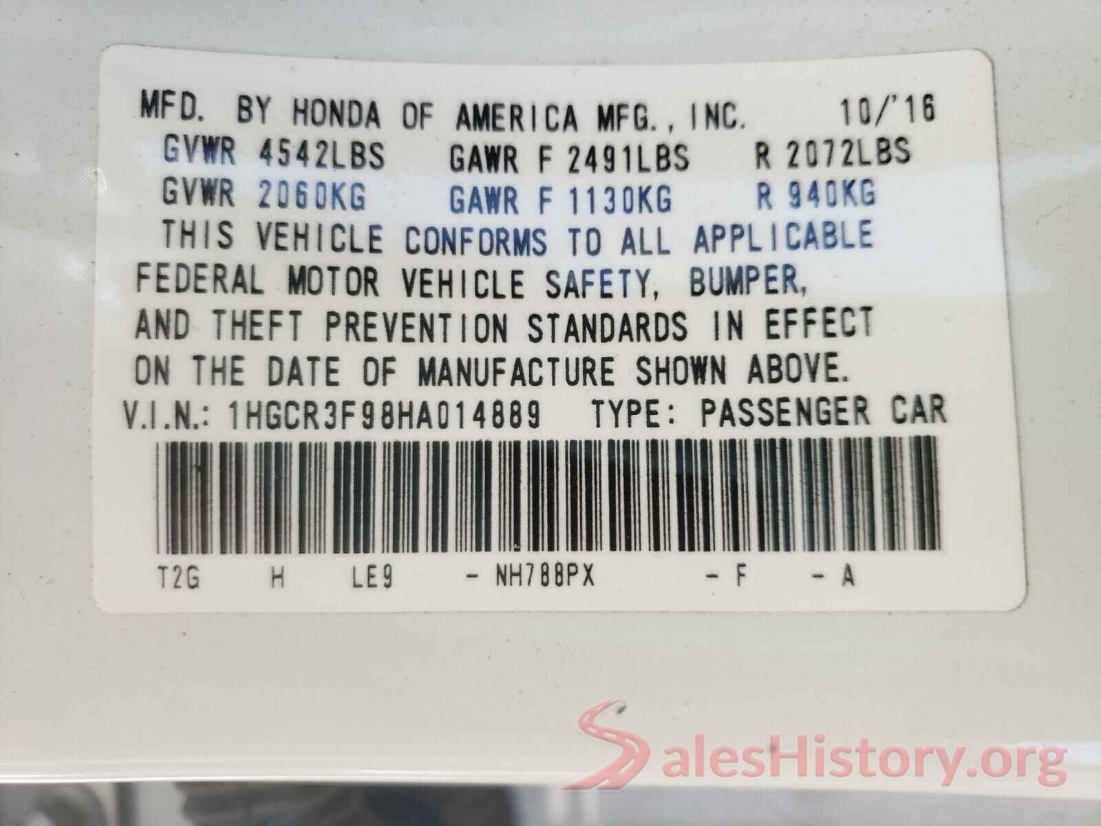 1HGCR3F98HA014889 2017 HONDA ACCORD