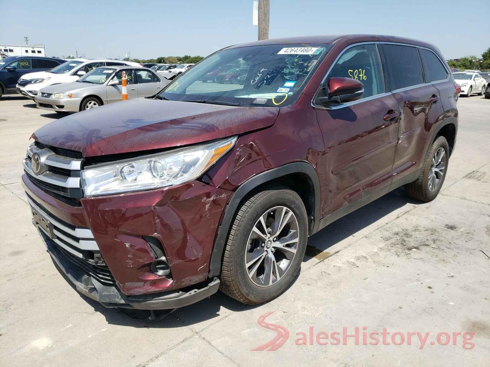 5TDZZRFH7KS334671 2019 TOYOTA HIGHLANDER