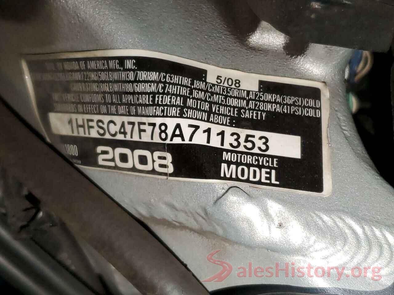 1HFSC47F78A711353 2008 HONDA GL CYCLE