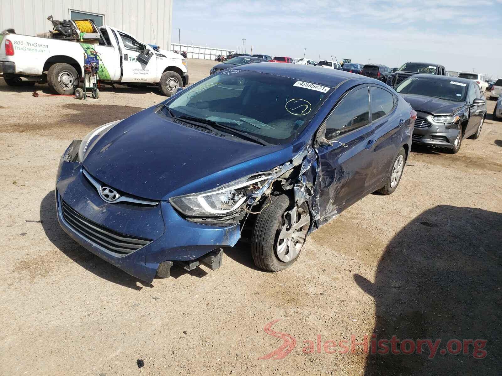 5NPDH4AE3GH690383 2016 HYUNDAI ELANTRA