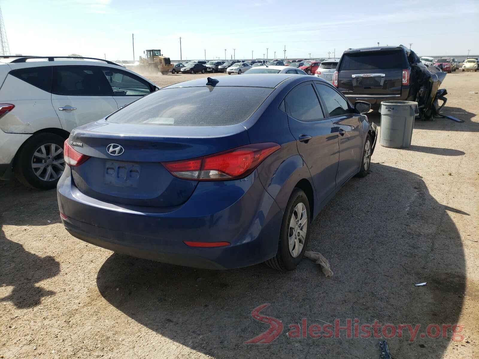 5NPDH4AE3GH690383 2016 HYUNDAI ELANTRA