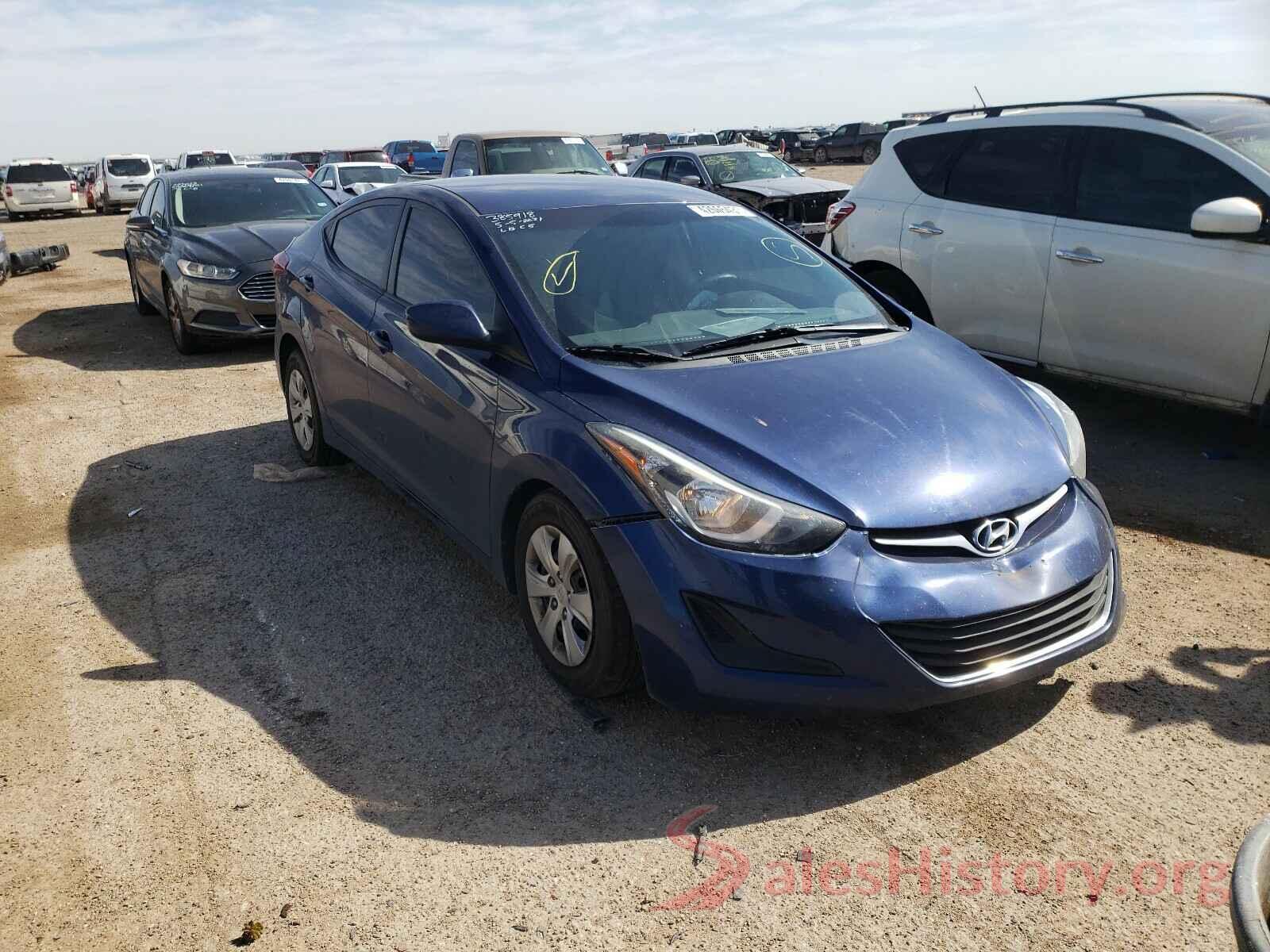 5NPDH4AE3GH690383 2016 HYUNDAI ELANTRA