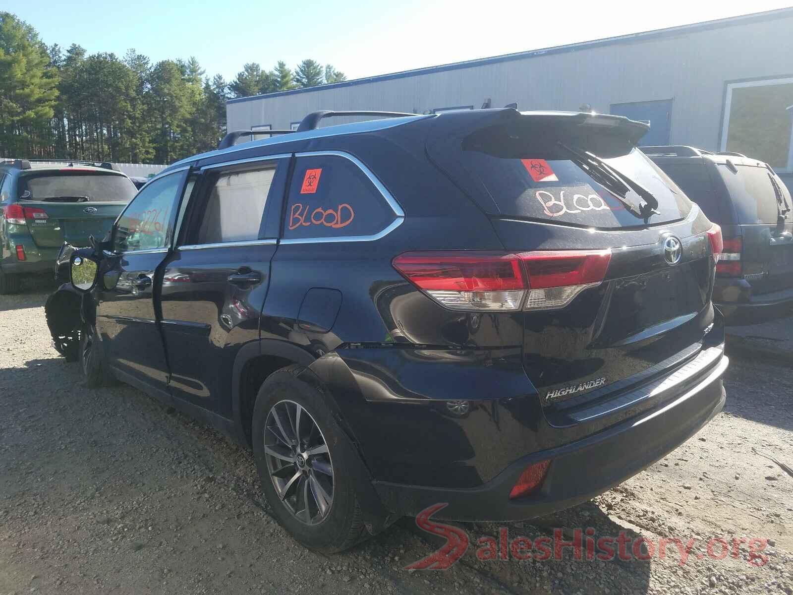 5TDJZRFH7KS576759 2019 TOYOTA HIGHLANDER