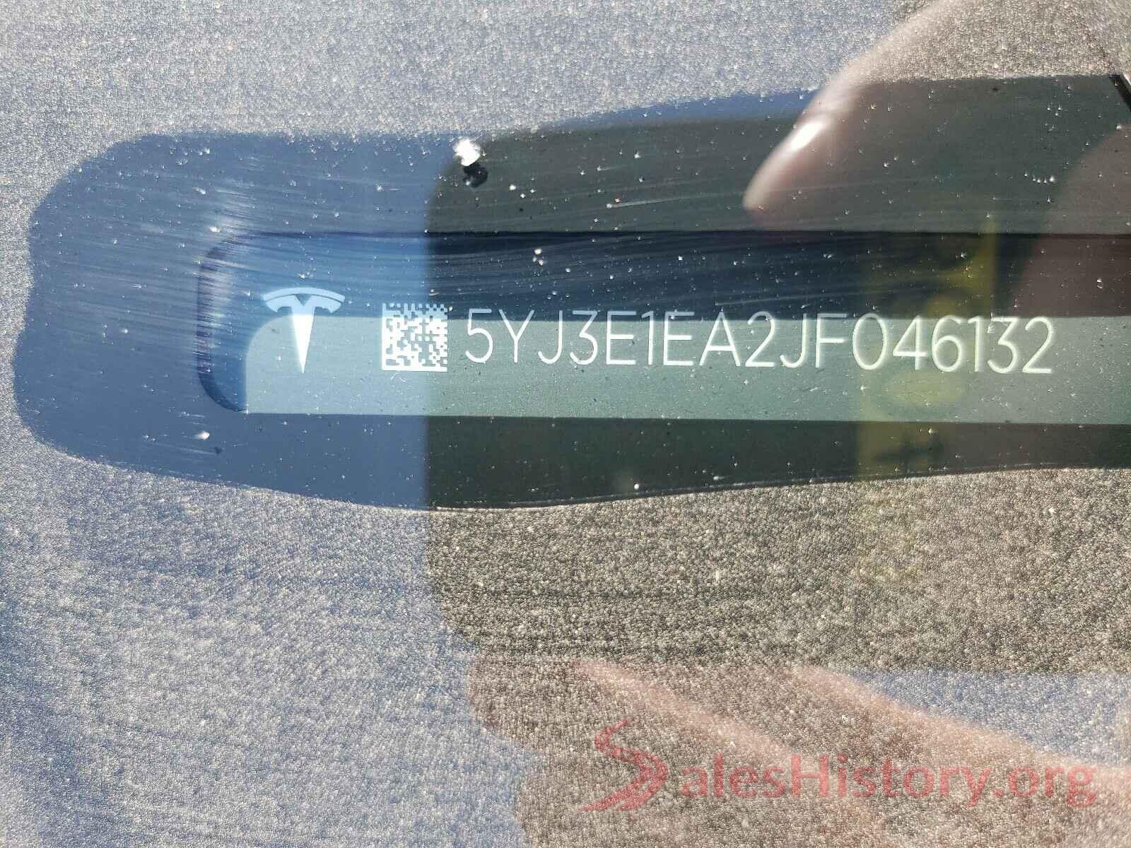 5YJ3E1EA2JF046132 2018 TESLA MODEL 3