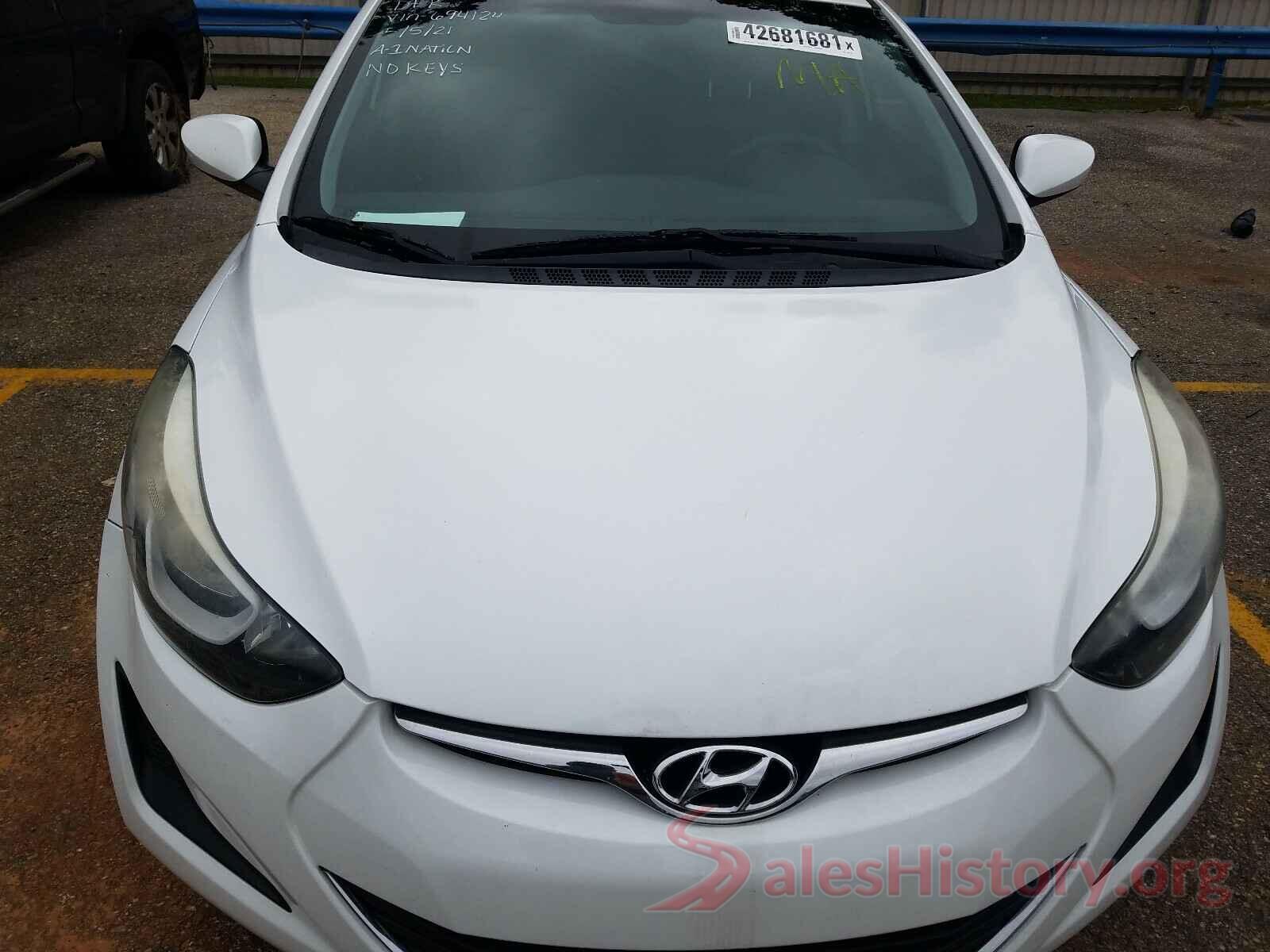 5NPDH4AEXGH694124 2016 HYUNDAI ELANTRA