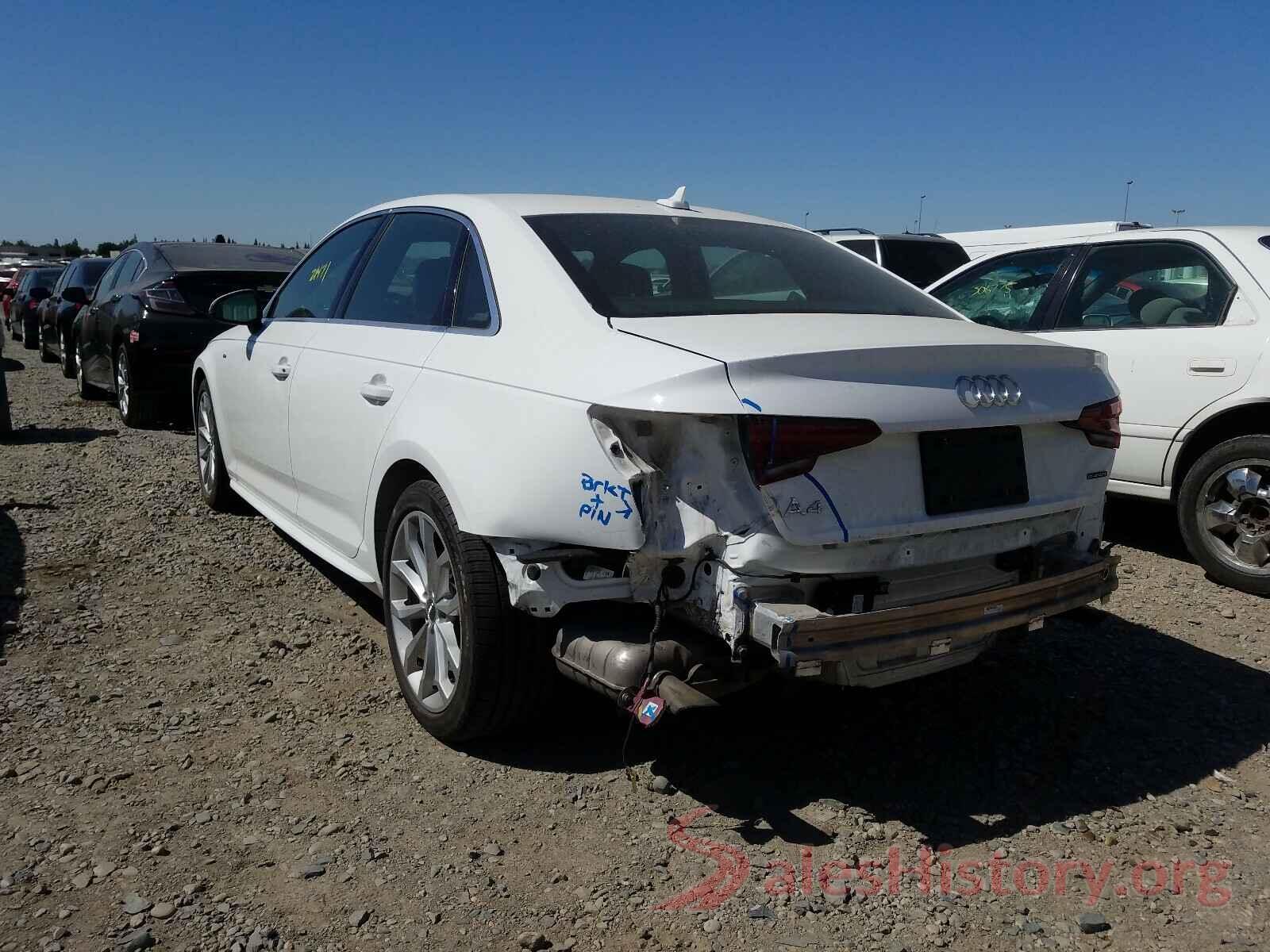 WAUENAF44KN001890 2019 AUDI A4