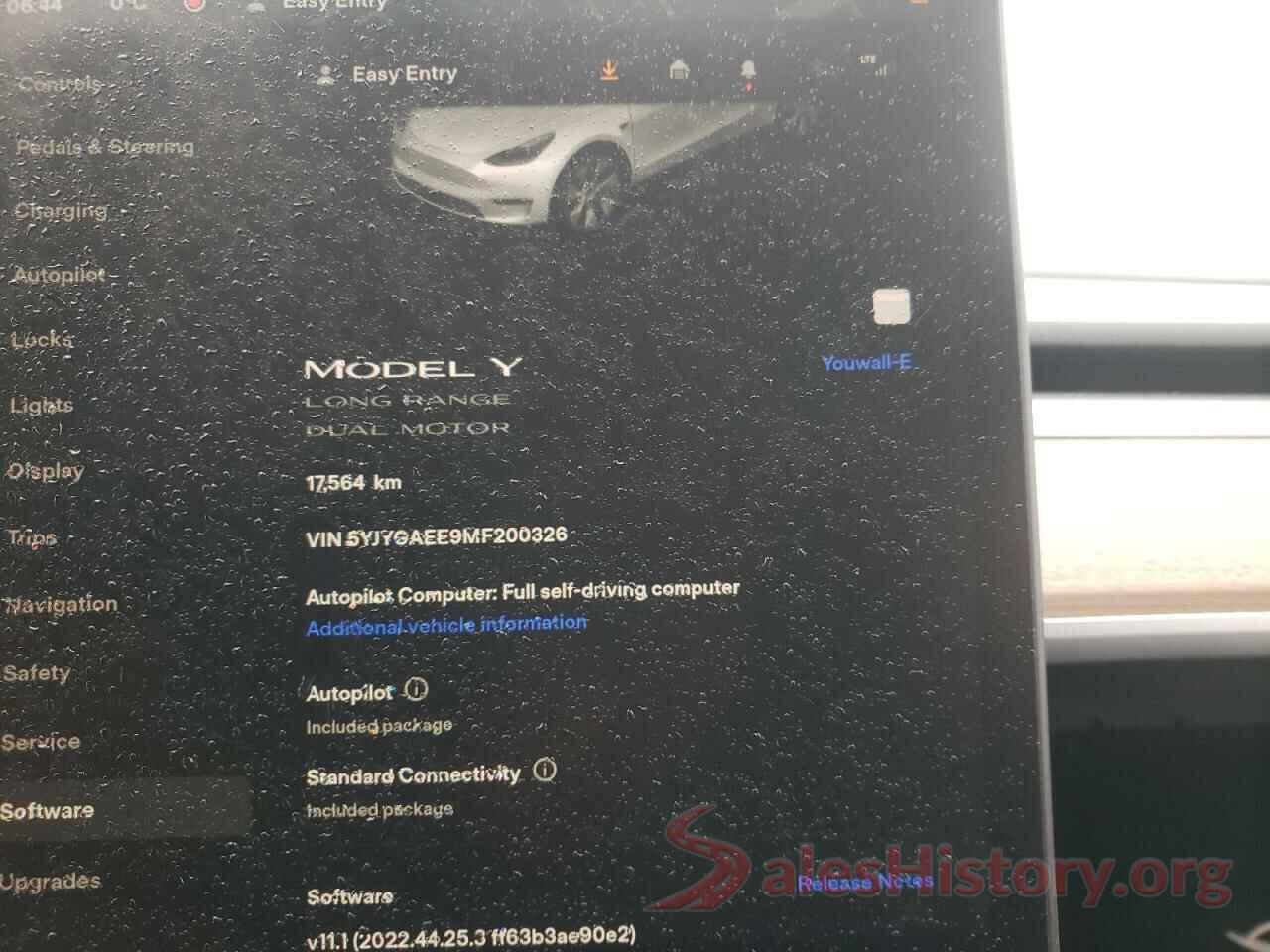 5YJYGAEE9MF200326 2021 TESLA MODEL Y