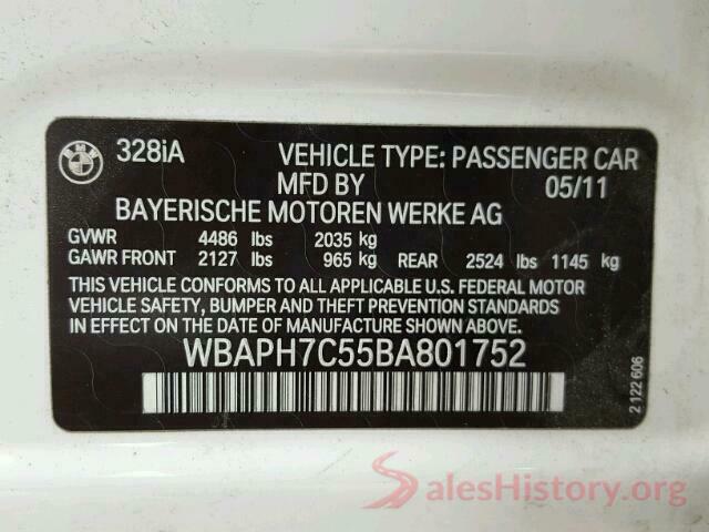 WBAPH7C55BA801752 2011 BMW 3 SERIES