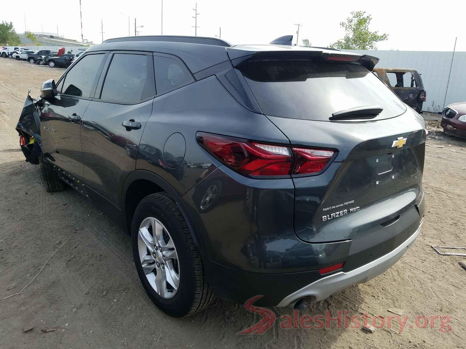 3GNKBGRS7KS702707 2019 CHEVROLET BLAZER 2LT