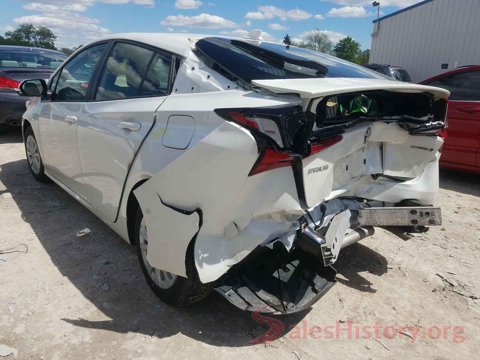 JTDKARFU6K3099994 2019 TOYOTA PRIUS