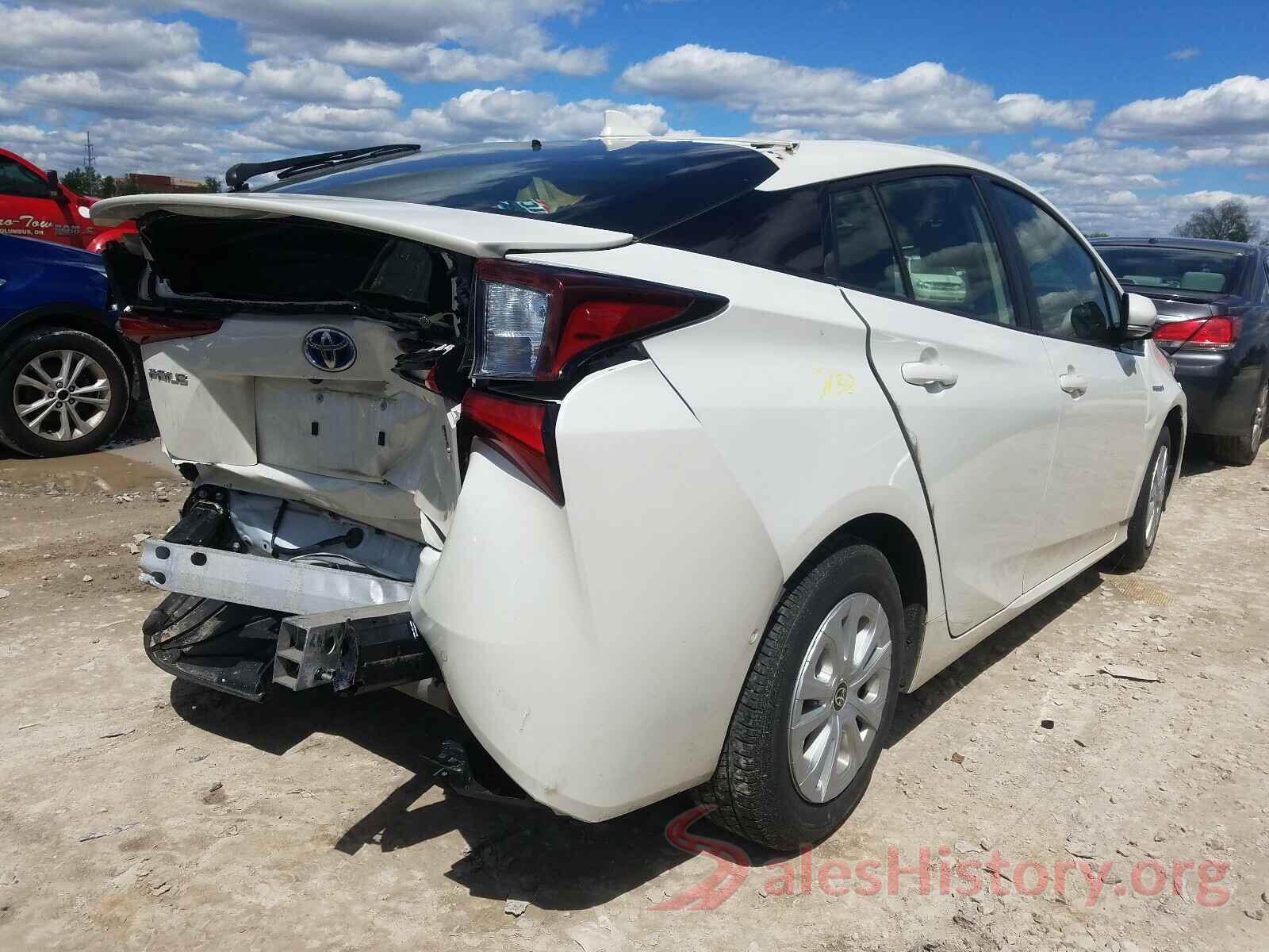 JTDKARFU6K3099994 2019 TOYOTA PRIUS