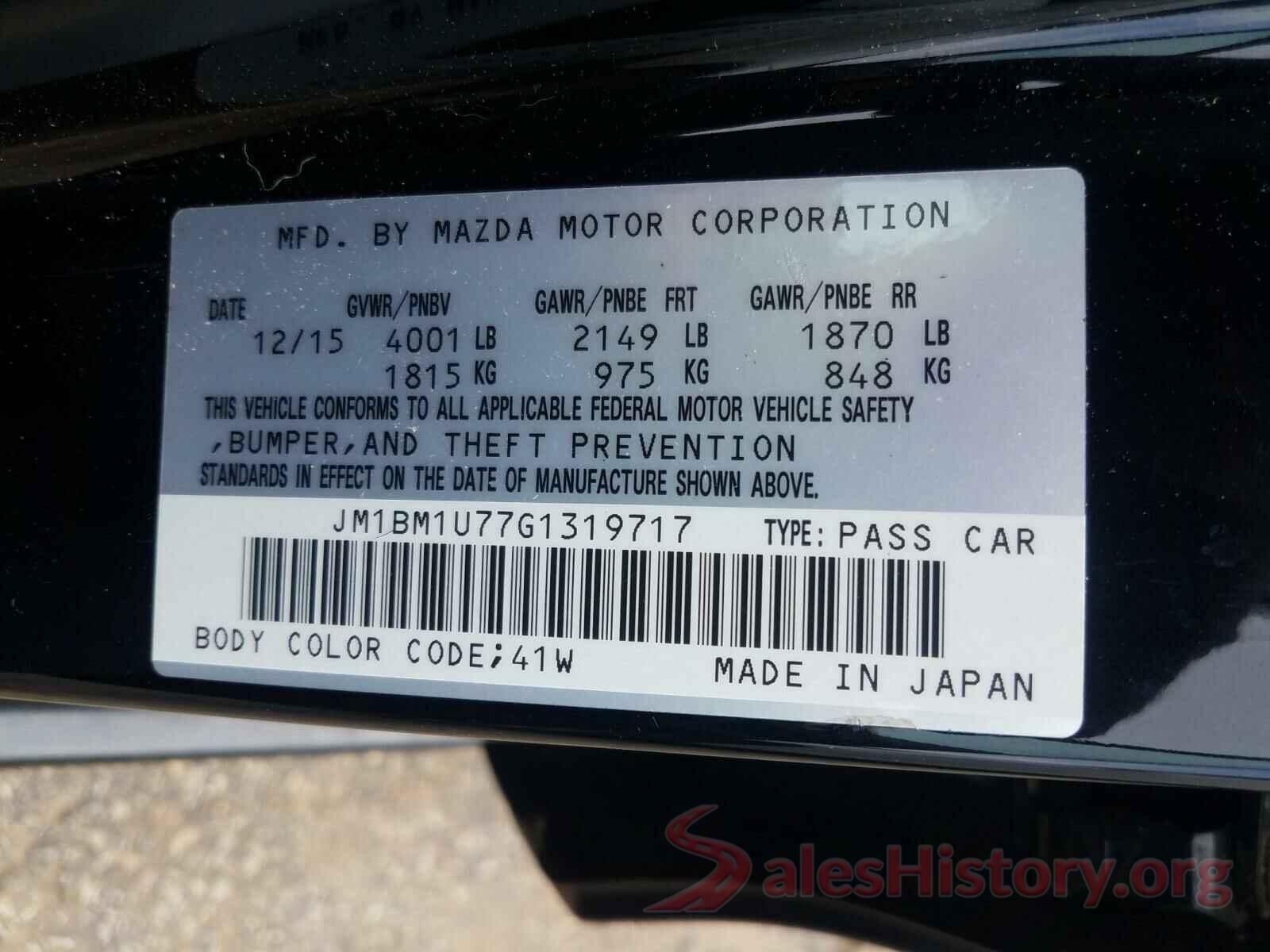 JM1BM1U77G1319717 2016 MAZDA 3