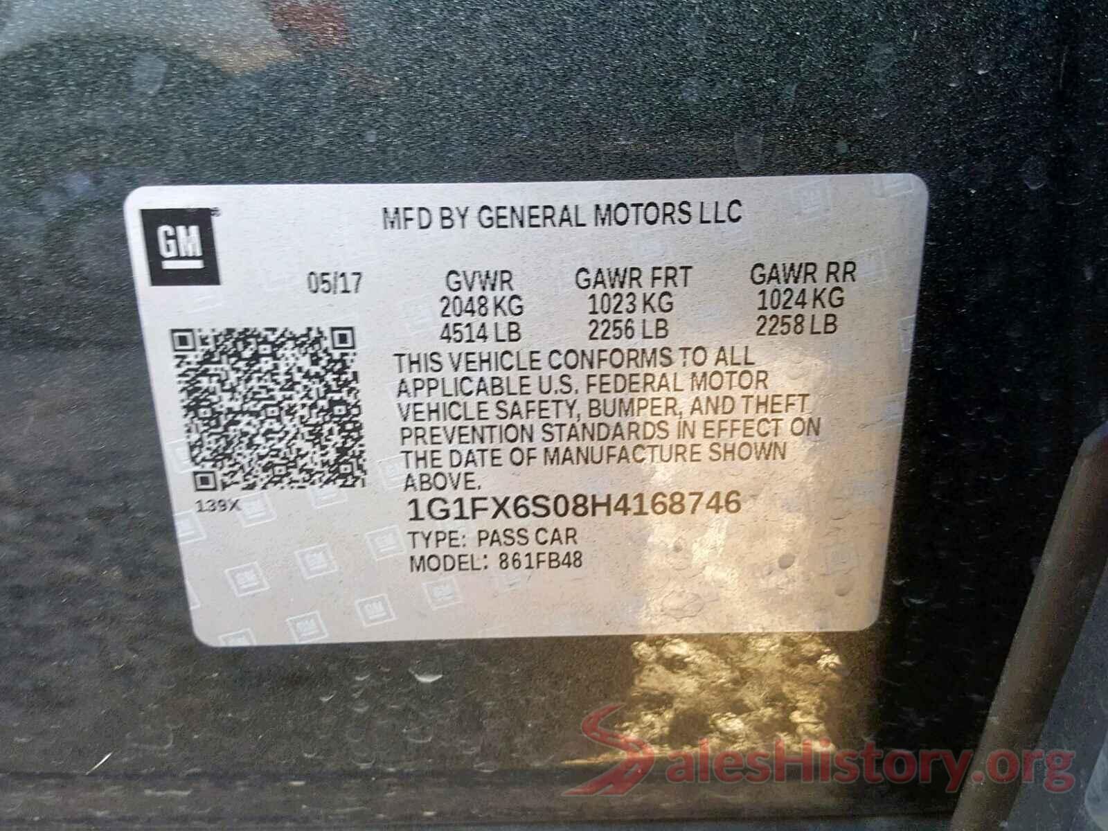 1G1FX6S08H4168746 2017 CHEVROLET BOLT