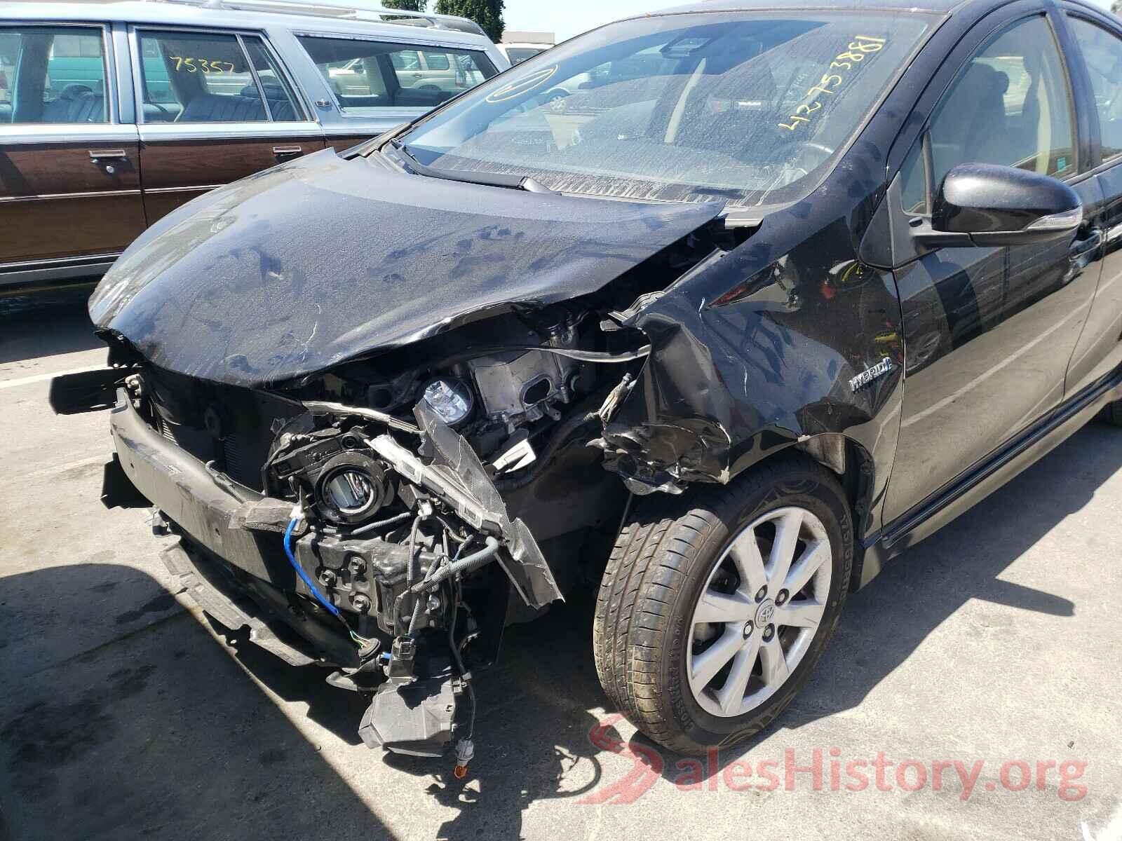 JTDKDTB36H1592127 2017 TOYOTA PRIUS