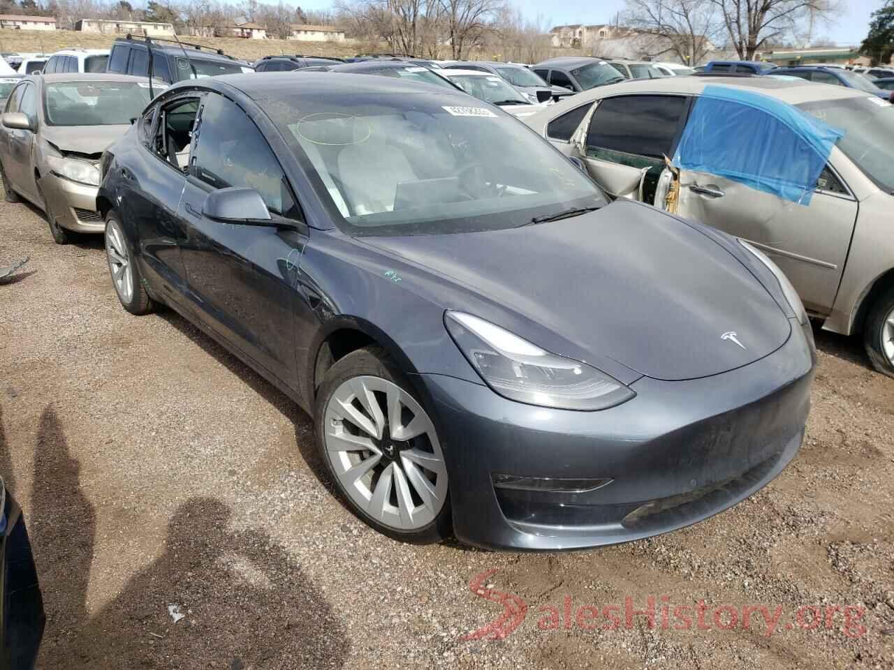 5YJ3E1EB3NF346521 2022 TESLA MODEL 3