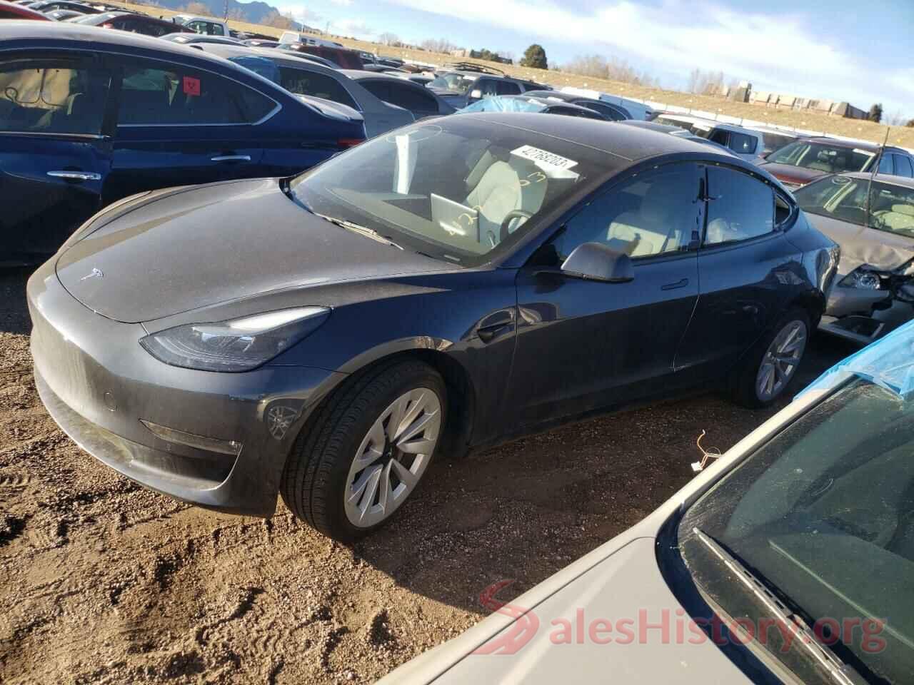 5YJ3E1EB3NF346521 2022 TESLA MODEL 3