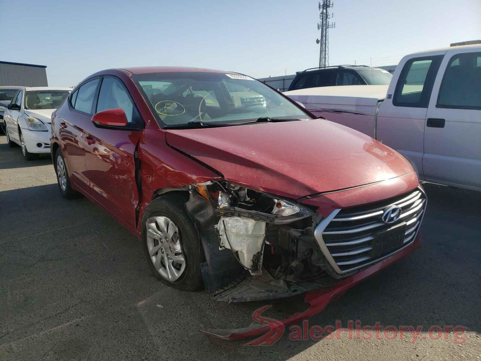 KMHD74LF1HU093731 2017 HYUNDAI ELANTRA