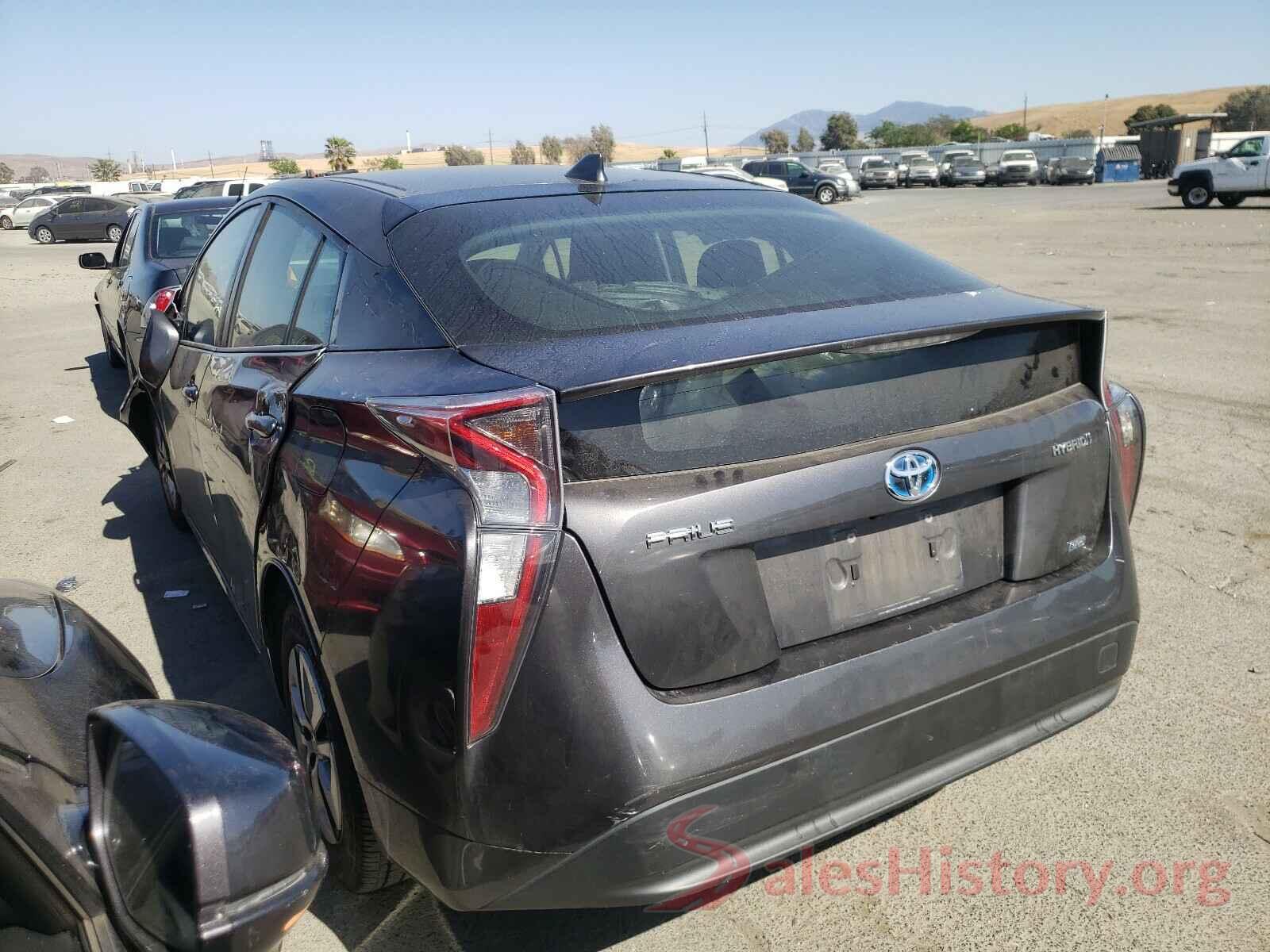 JTDKARFU9G3524552 2016 TOYOTA PRIUS