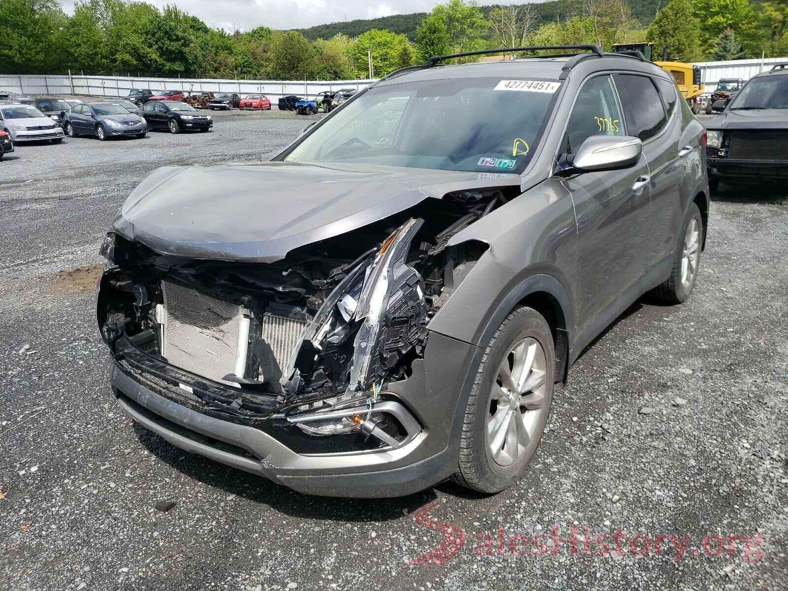 5XYZUDLA8HG436463 2017 HYUNDAI SANTA FE