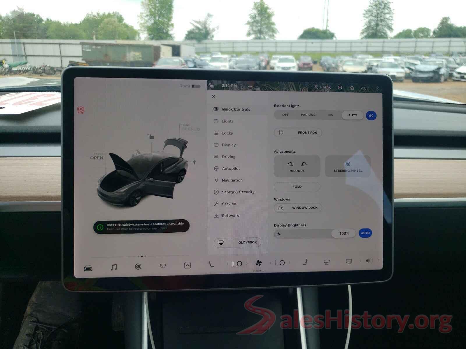 5YJ3E1EA7KF190230 2019 TESLA MODEL 3