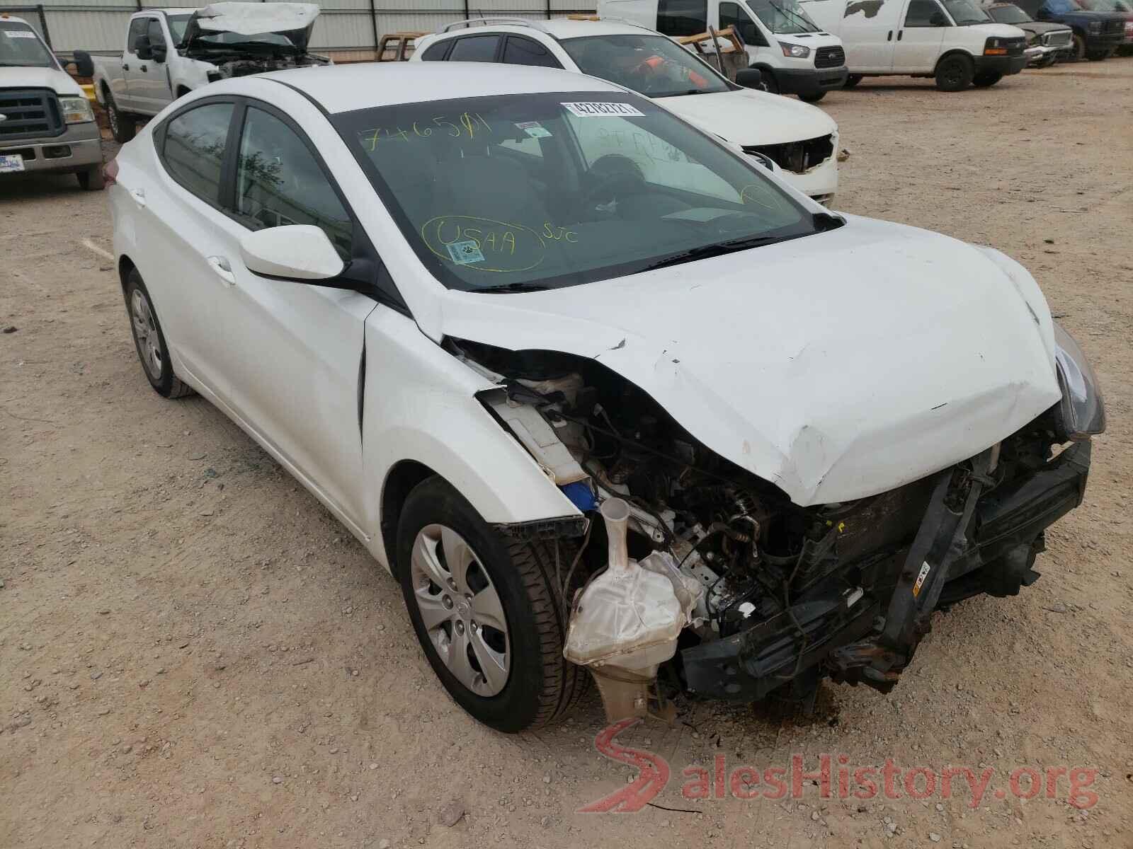 5NPDH4AE1GH746501 2016 HYUNDAI ELANTRA