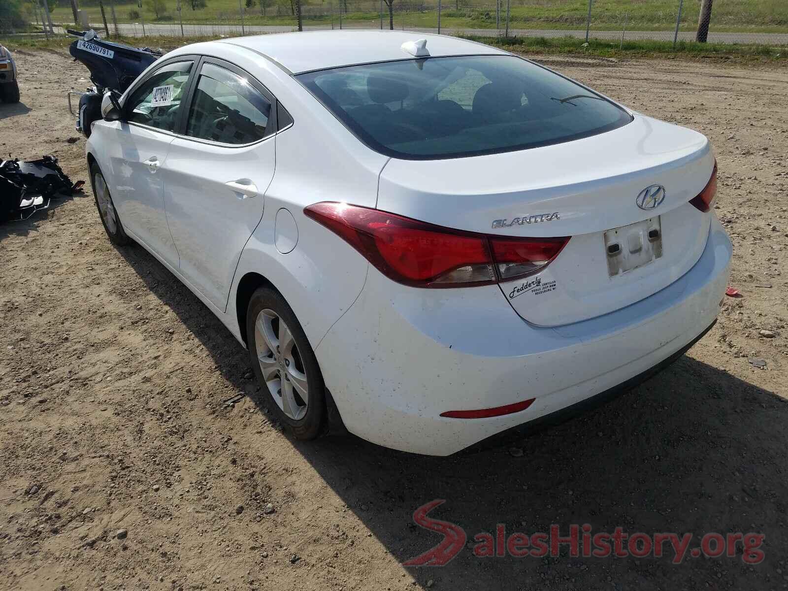 5NPDH4AE3GH725312 2016 HYUNDAI ELANTRA