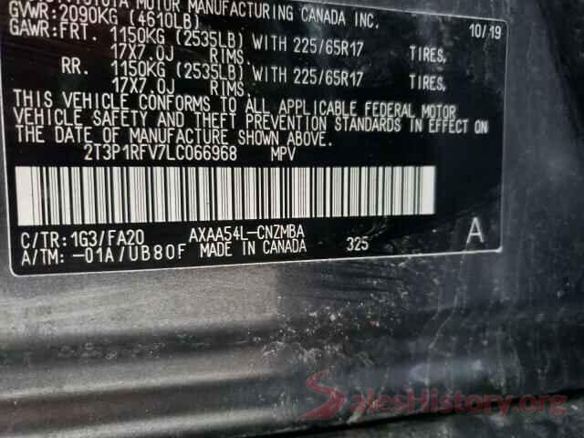 2T3P1RFV7LC066968 2020 TOYOTA RAV4