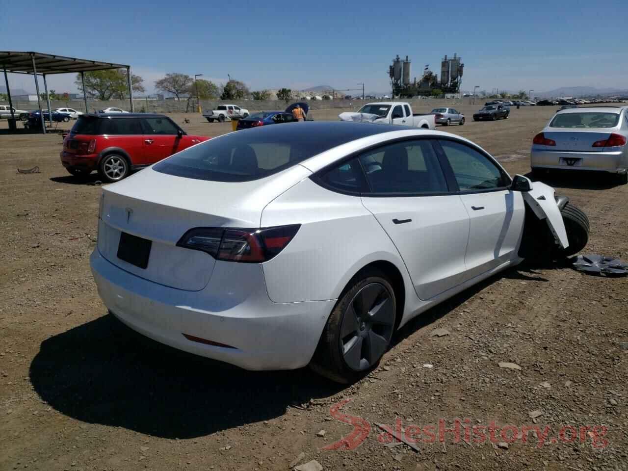 5YJ3E1EA3MF051134 2021 TESLA MODEL 3