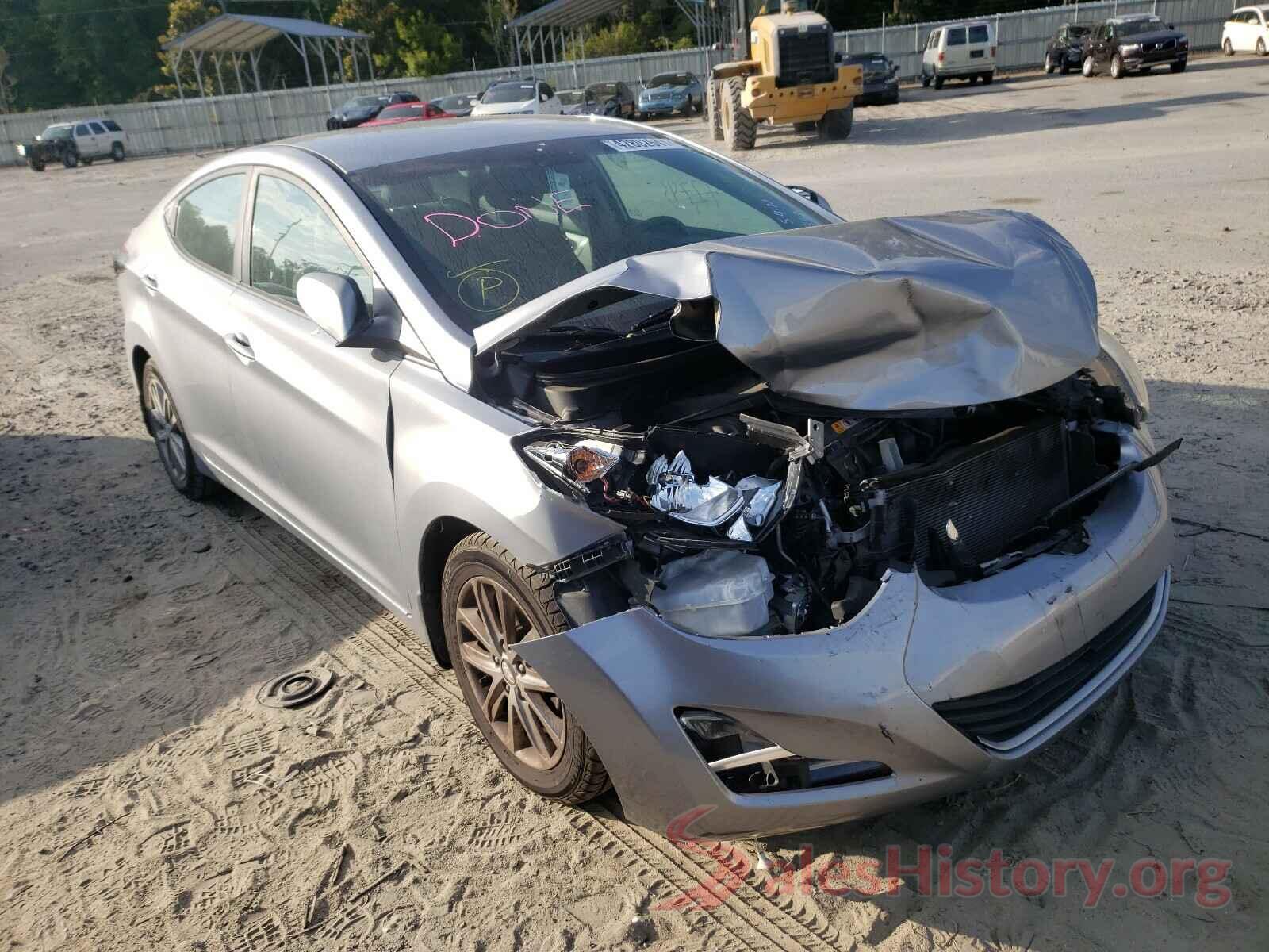 5NPDH4AE8GH662448 2016 HYUNDAI ELANTRA