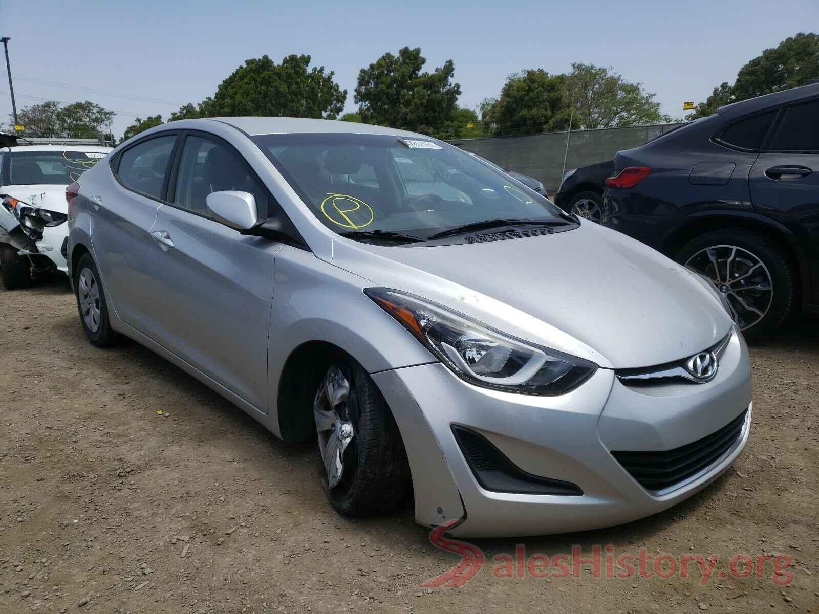 5NPDH4AE9GH765457 2016 HYUNDAI ELANTRA