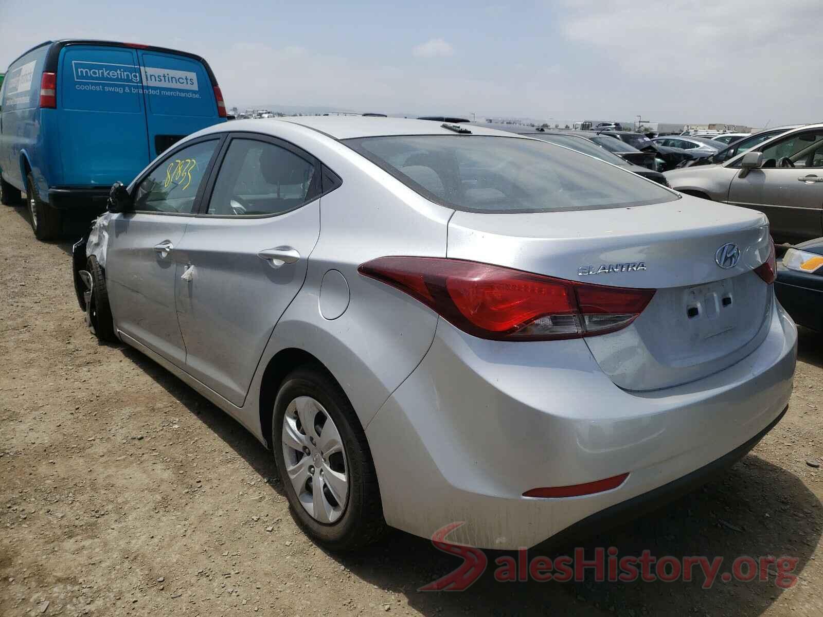 5NPDH4AE9GH765457 2016 HYUNDAI ELANTRA