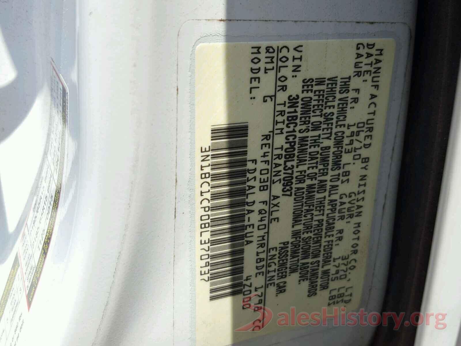 3N1BC1CP0BL370937 2011 NISSAN VERSA