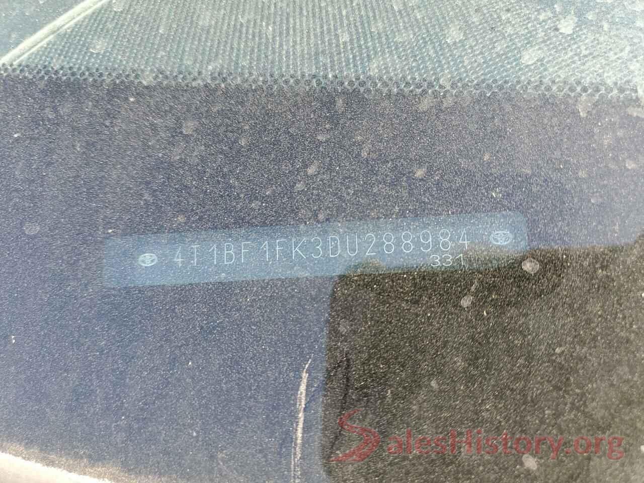 4T1BF1FK3DU288984 2013 TOYOTA CAMRY