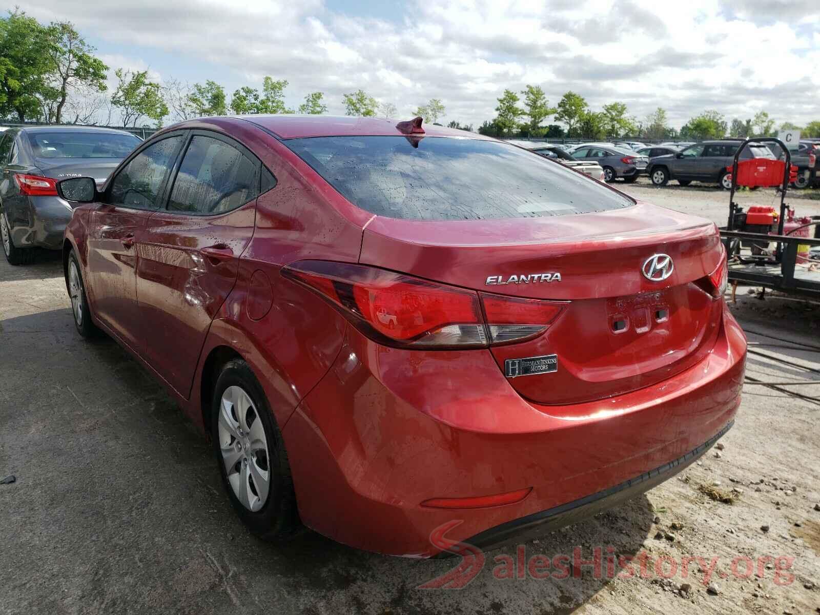 5NPDH4AE8GH769550 2016 HYUNDAI ELANTRA