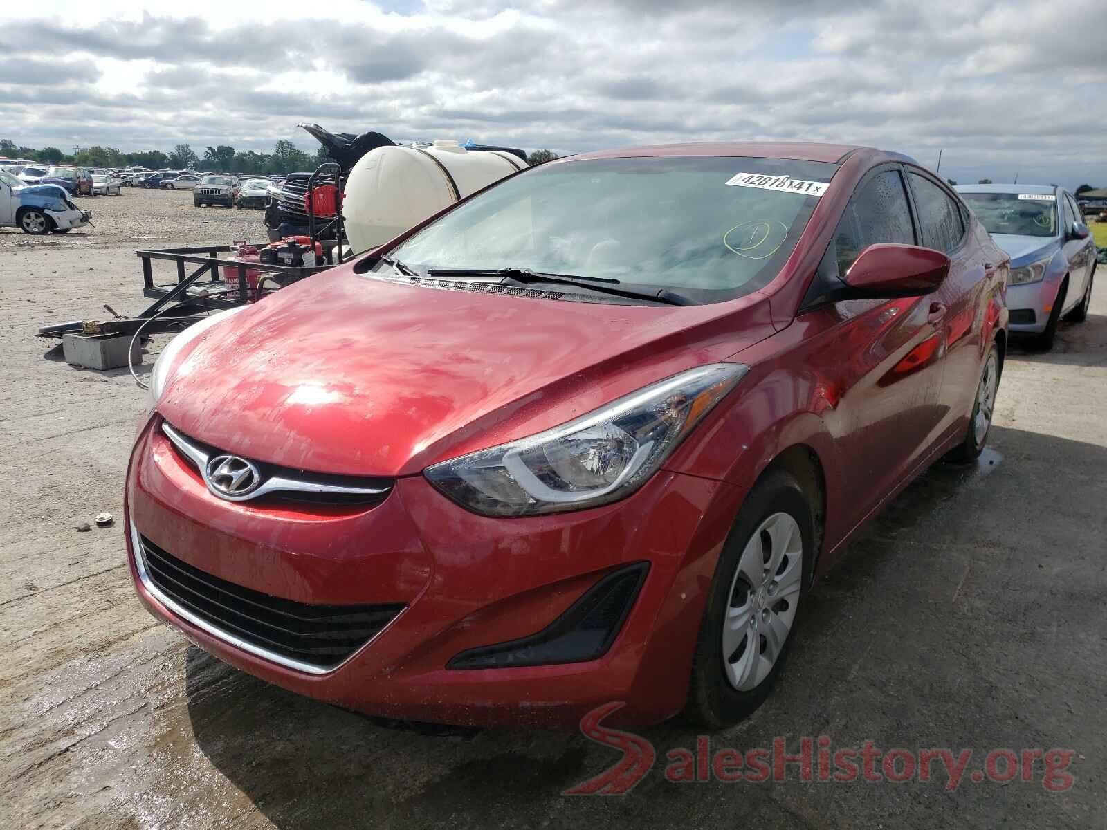 5NPDH4AE8GH769550 2016 HYUNDAI ELANTRA