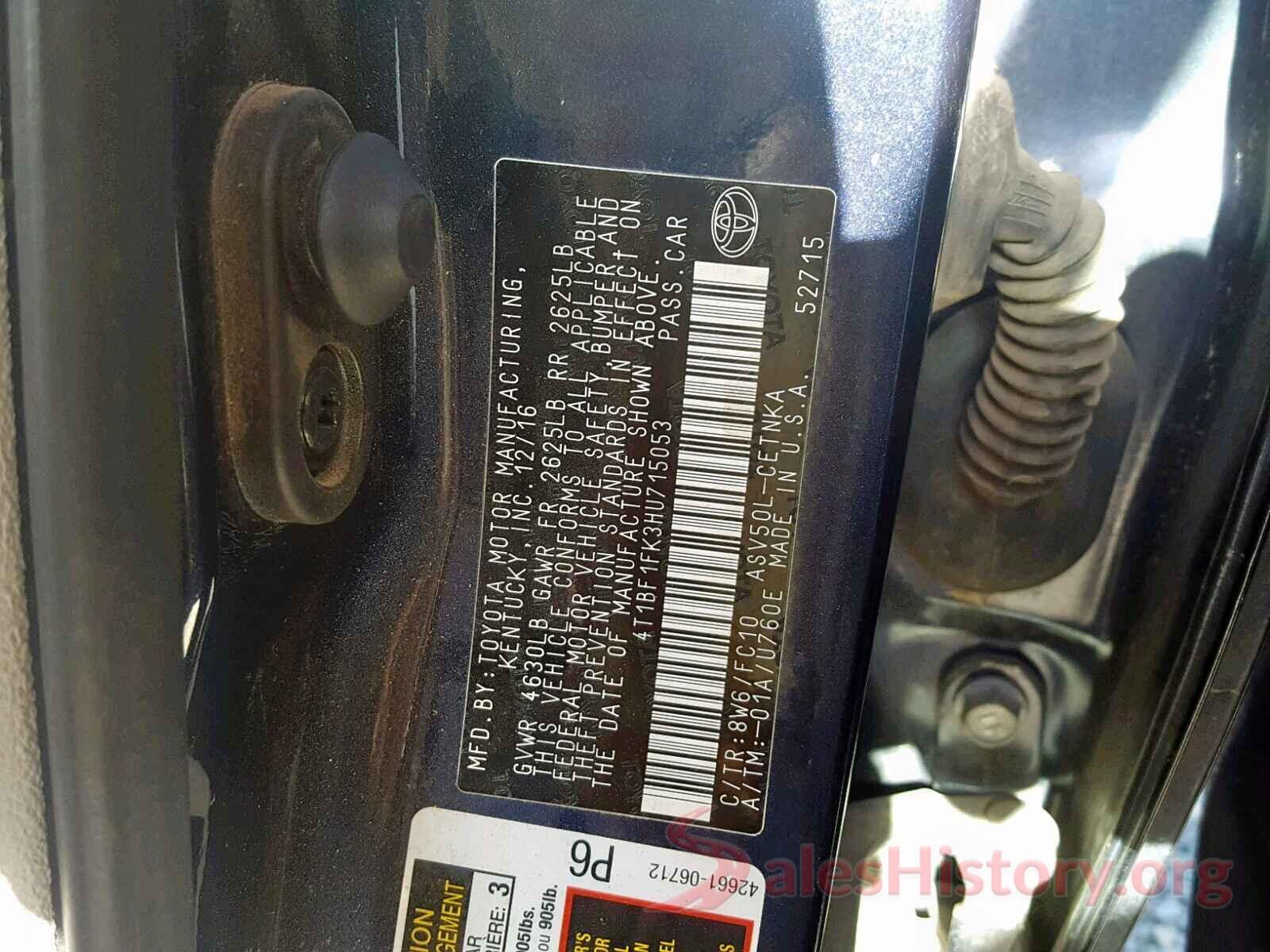 4T1BF1FK3HU715053 2017 TOYOTA CAMRY