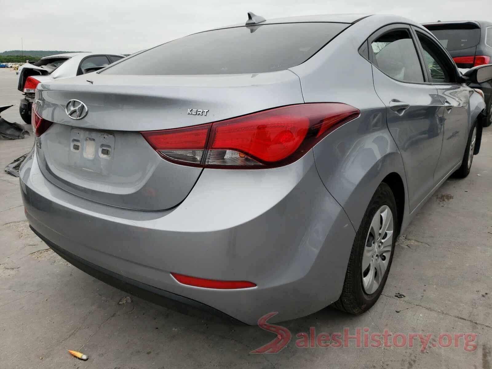 5NPDH4AE4GH669977 2016 HYUNDAI ELANTRA