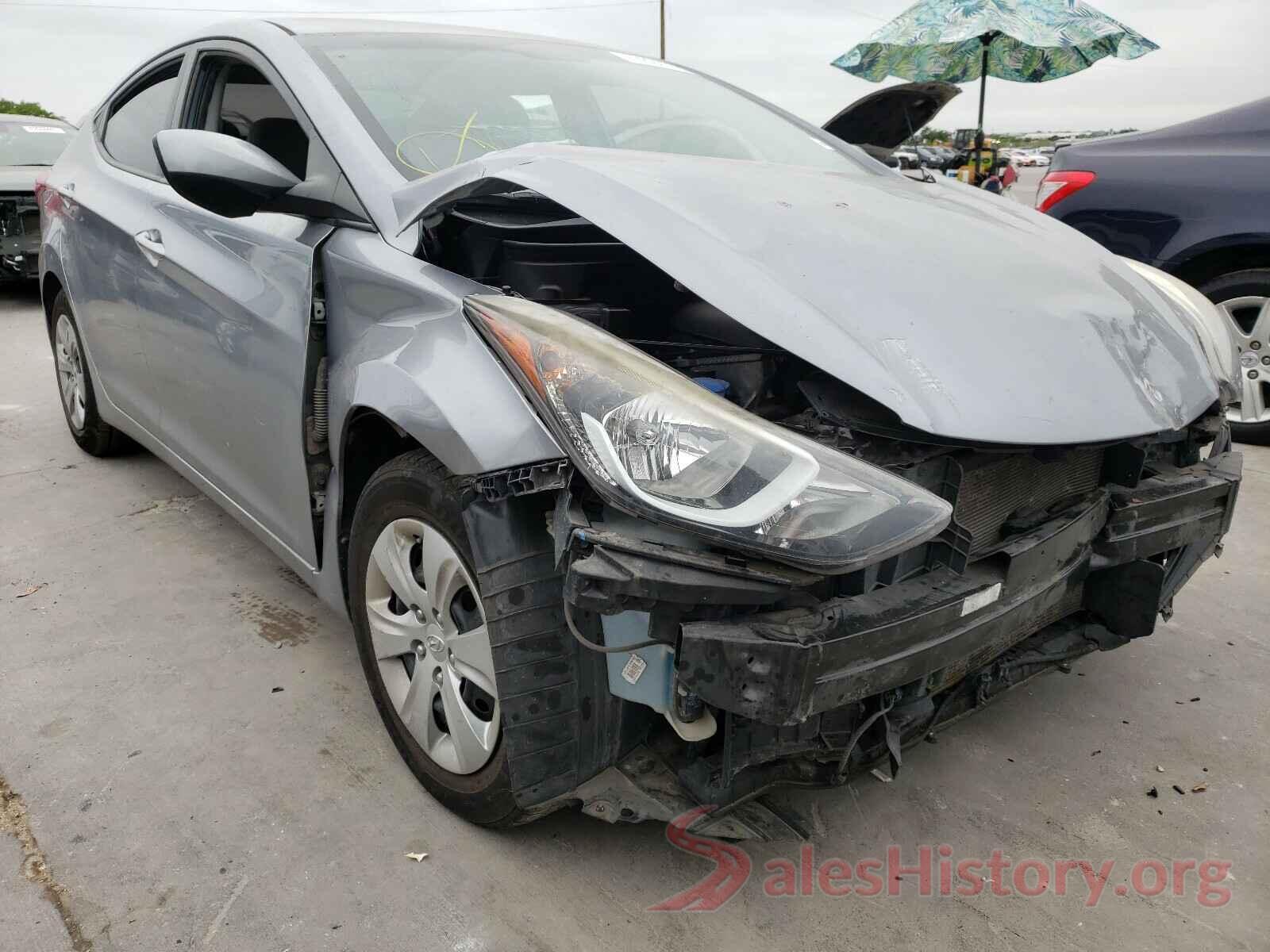 5NPDH4AE4GH669977 2016 HYUNDAI ELANTRA