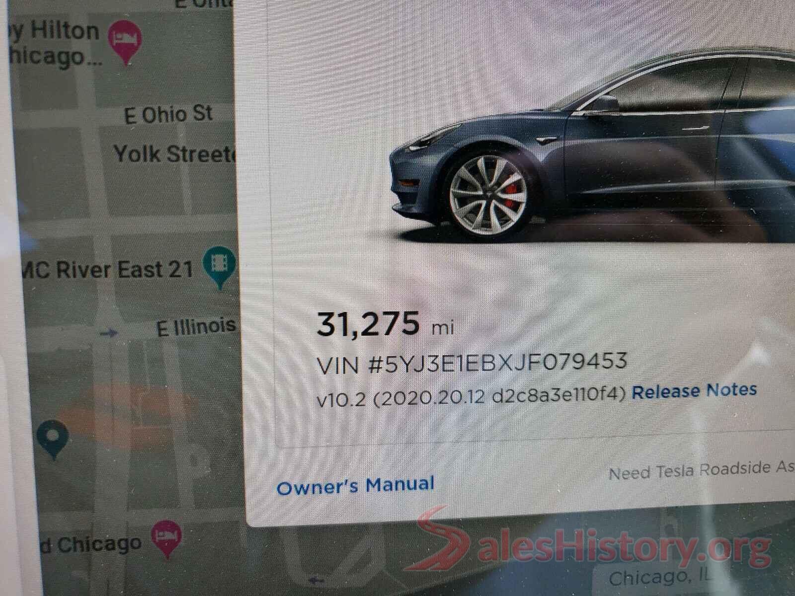 5YJ3E1EBXJF079453 2018 TESLA MODEL 3